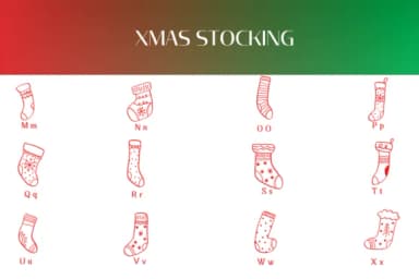 Xmas Stocking by Heartcraft Atelier — Dingbats Font — thumbnail 3