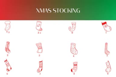 Xmas Stocking by Heartcraft Atelier — Dingbats Font — thumbnail 4
