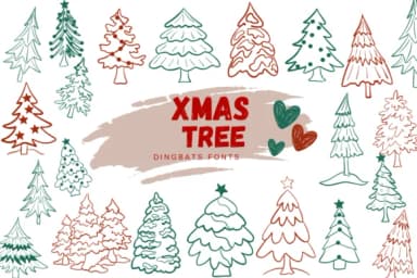 Xmas Tree by Suphitchaya — Dingbats Font — thumbnail 1