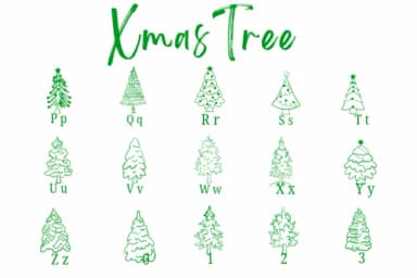 Xmas Tree by Suphitchaya — Dingbats Font — thumbnail 3