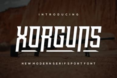 Xorguns by kalingga.albert — Slab Serif Font — thumbnail 1