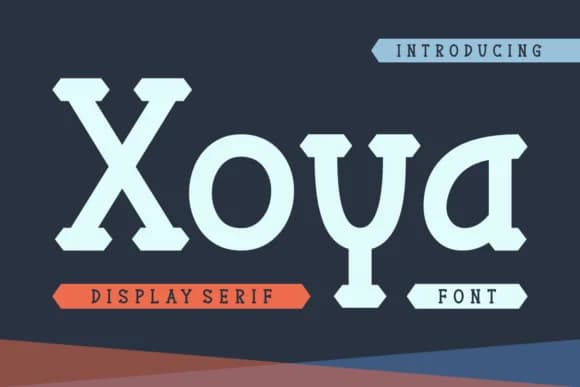 Xoya by Riman (7NTypes) — Slab Serif Font