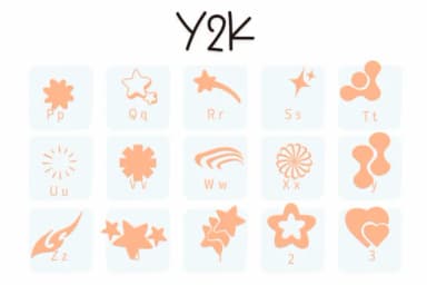 Y2k by Sirinart — Dingbats Font — thumbnail 3