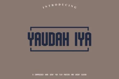 Yaudah Iya by Fanddy Babur — Slab Serif Font — thumbnail 1