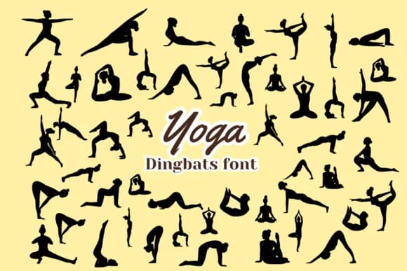 Yoga by Nun Sukhwan — Dingbats Font