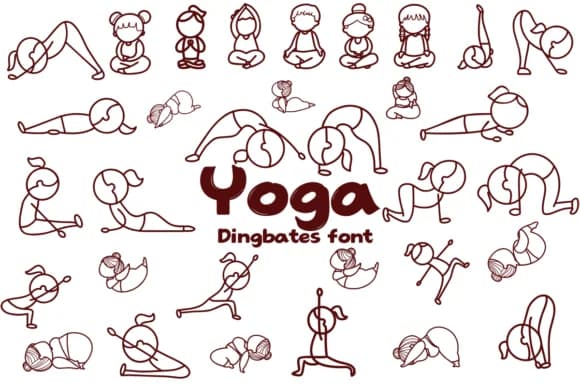 Yoga by Chonada — Dingbats Font