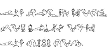 Yoga by Chonada — Dingbats Font — thumbnail 8
