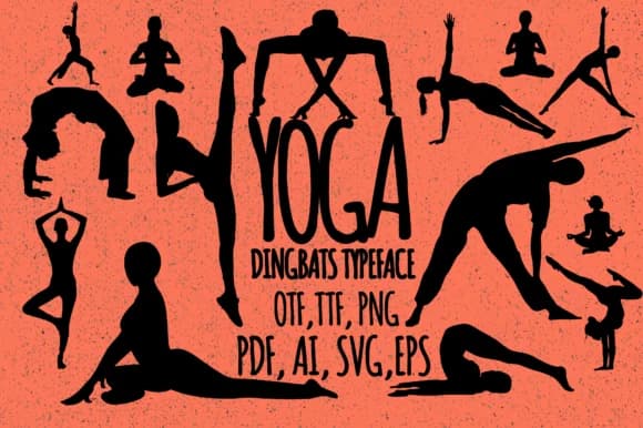 Yoga by Minimalistartstudio — Dingbats Font