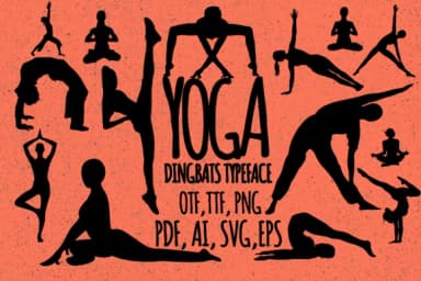 Yoga by Minimalistartstudio — Dingbats Font — thumbnail 1
