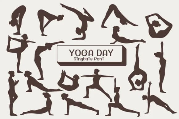 Yoga Day by Ketsarin — Dingbats Font