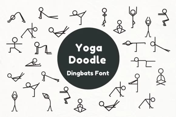 Yoga Doodle by Nun Sukhwan — Dingbats Font