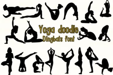 Yoga Doodle by Nongyao — Dingbats Font — thumbnail 1