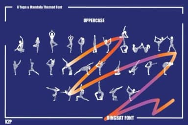 Yoga Mandala by KtwoP — Dingbats Font — thumbnail 2