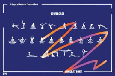 Yoga Mandala by KtwoP — Dingbats Font — thumbnail 3