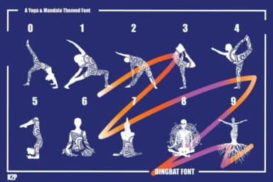 Yoga Mandala by KtwoP — Dingbats Font — thumbnail 4