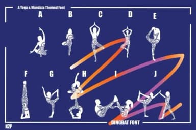 Yoga Mandala by KtwoP — Dingbats Font — thumbnail 5
