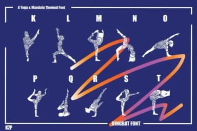 Yoga Mandala by KtwoP — Dingbats Font — thumbnail 6