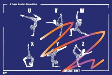 Yoga Mandala by KtwoP — Dingbats Font — thumbnail 7