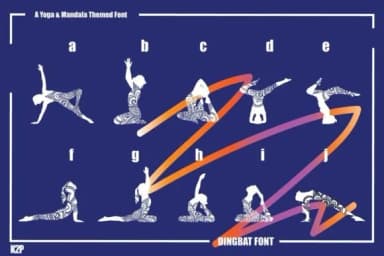 Yoga Mandala by KtwoP — Dingbats Font — thumbnail 8