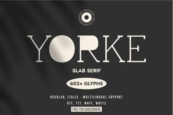 Yorke by Minimalistartstudio — Slab Serif Font