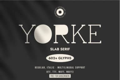 Yorke by Minimalistartstudio — Slab Serif Font — thumbnail 1