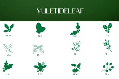 Yuletideleaf by Heartcraft Atelier — Dingbats Font — thumbnail 3