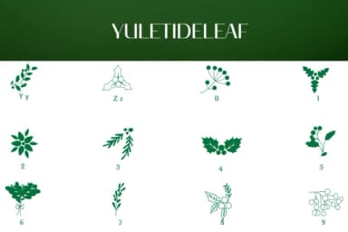 Yuletideleaf by Heartcraft Atelier — Dingbats Font — thumbnail 4