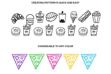 Yummy Food by digitalplannerland — Dingbats Font — thumbnail 3