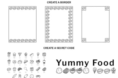 Yummy Food by digitalplannerland — Dingbats Font — thumbnail 6