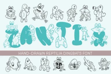 Zantix by Dito (7NTypes) — Dingbats Font — thumbnail 1
