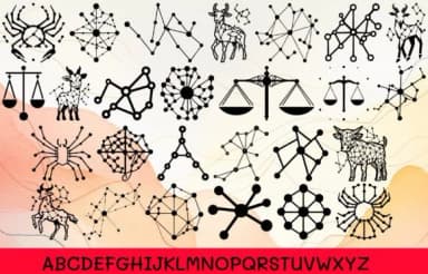 Zodiac Constellation by MOMAT THIRTYONE — Dingbats Font — thumbnail 2