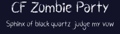 CF Zombie Party by Cloutierfontes — Script Handwritten Font — thumbnail 2