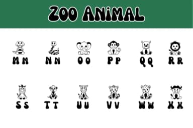 Zoo Animal by Chonada — Dingbats Font — thumbnail 3