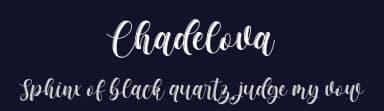 Chadelova by Almarkhatype — Script Handwritten Font — thumbnail 2