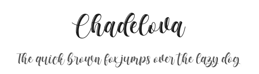 Chadelova by Almarkhatype — Script Handwritten Font