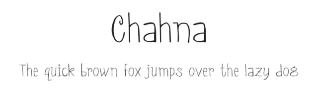 Chahna by Omaikraf Studio — Script Handwritten Font
