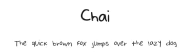 Chai by Carli Smith — Script Handwritten Font — thumbnail 1