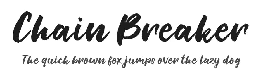Chain Breaker by Uloel Design — Script Handwritten Font — preview 1