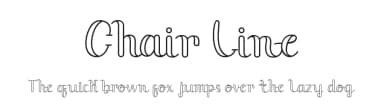 Chair Line by nomlimofont — Script Handwritten Font — thumbnail 1