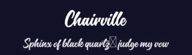 Chairville by Susi Type — Script Handwritten Font — thumbnail 2
