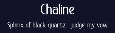 Chaline by Achmad Yani — Sans Serif Font — thumbnail 2