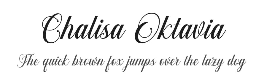 Chalisa Oktavia by 7NTypes — Script Handwritten Font