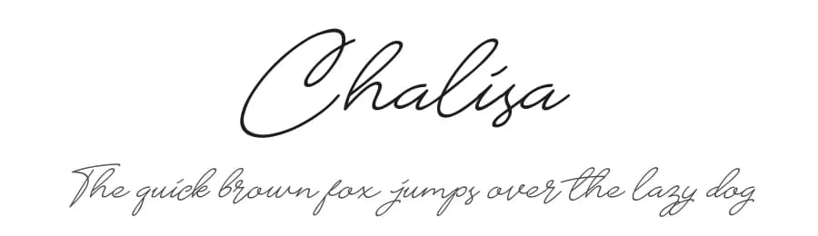 Chalisa by Kong Font — Script Handwritten Font