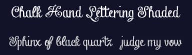 Chalk Hand Lettering Shaded by Fontscafe.com — Script Handwritten Font — thumbnail 2