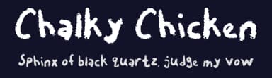 Chalky Chicken by Captain Jack Harkness — Script Handwritten Font — thumbnail 2