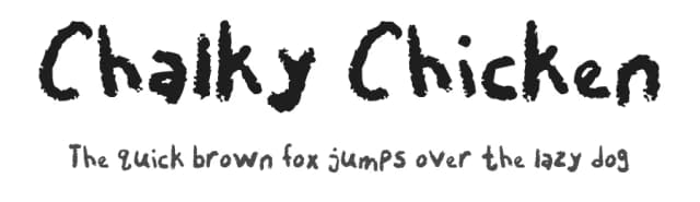 Chalky Chicken by Captain Jack Harkness — Script Handwritten Font