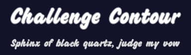 Challenge Contour by Dieter Steffmann — Script Handwritten Font — thumbnail 2