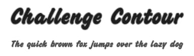 Challenge Contour by Dieter Steffmann — Script Handwritten Font — thumbnail 1