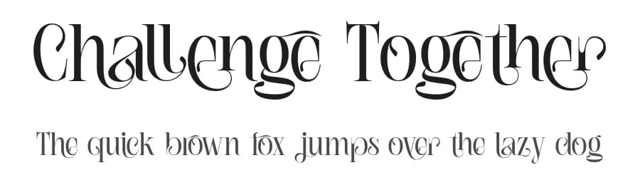 Challenge Together by 177Studio — Serif Font