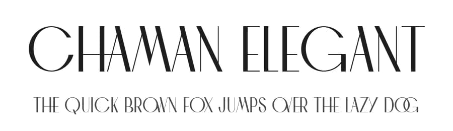Chaman Elegant by 177Studio — Sans Serif Font
